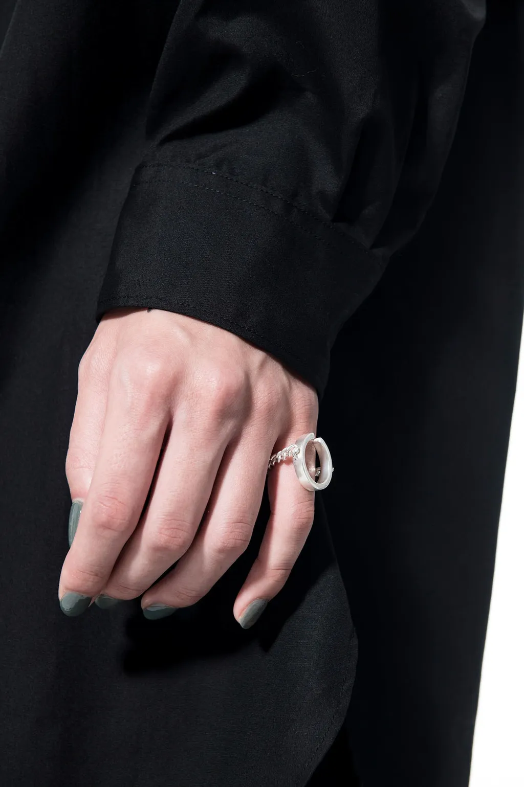 Brass Chain Ear Cuff Chain Ring