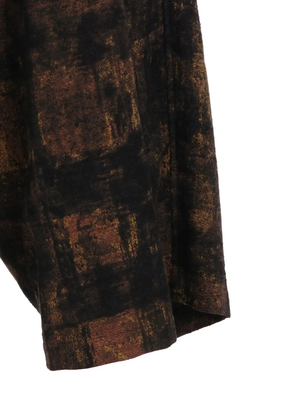 Check Jacquard Wide Sarouel Pants