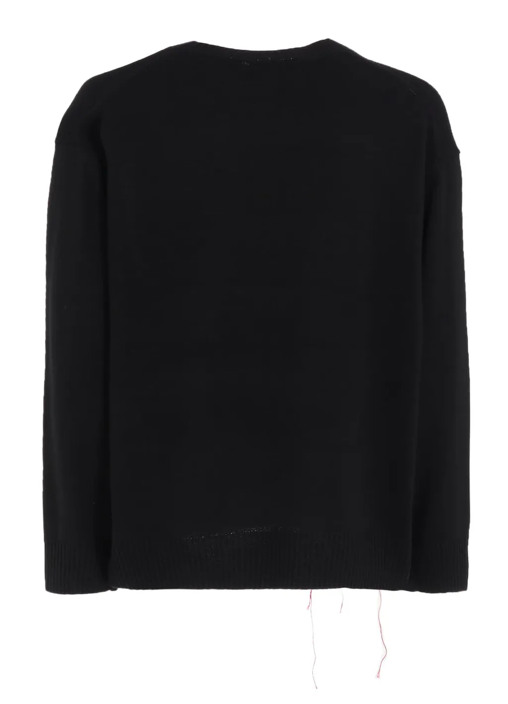 7G Wool-Blend Intarsia Message Pullover
