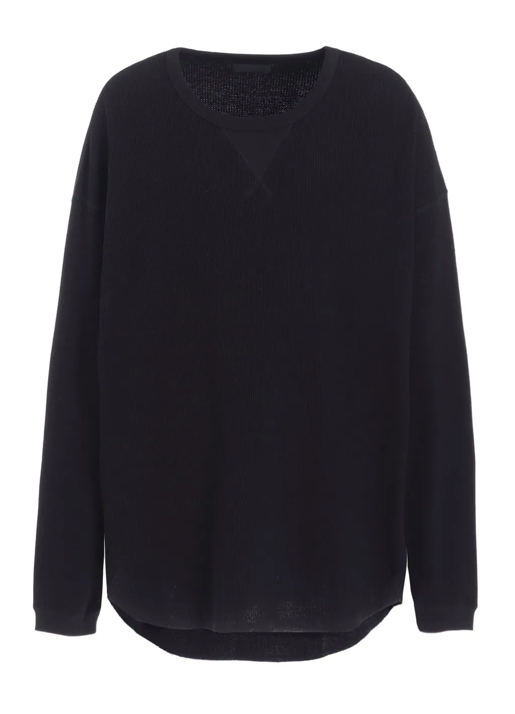 16/Thermal Waffle Gusset Oversized T-Shirt