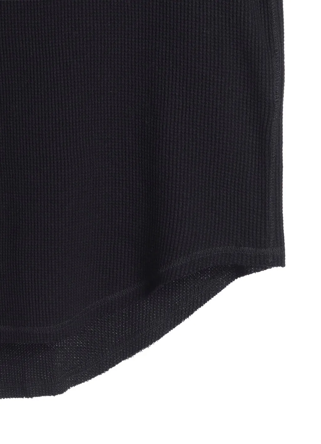 16/Thermal Waffle Gusset Oversized T-Shirt