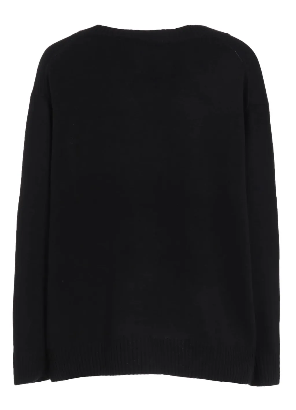 7G Wool-Blend Intarsia Message Cardigan