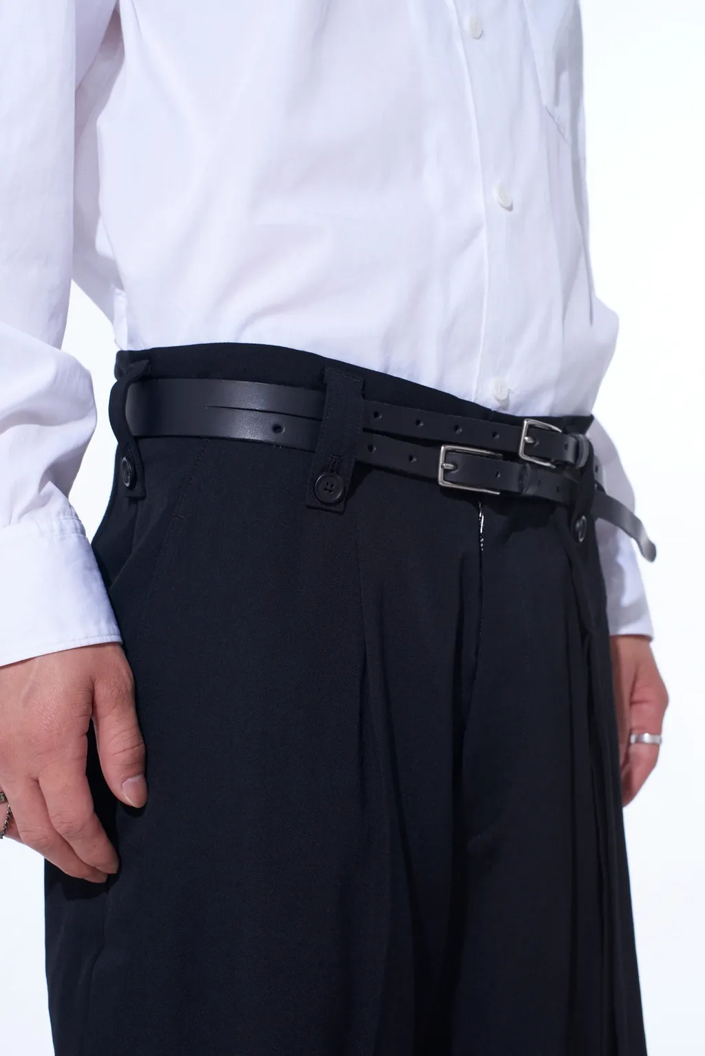 Cow Leather Double Belt
