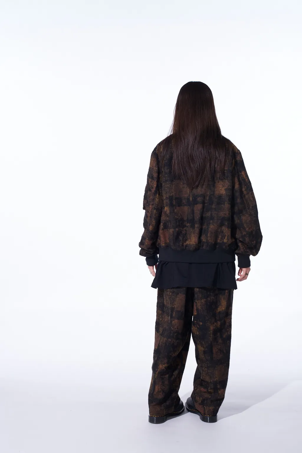 Check Jacquard Bomber Jacket