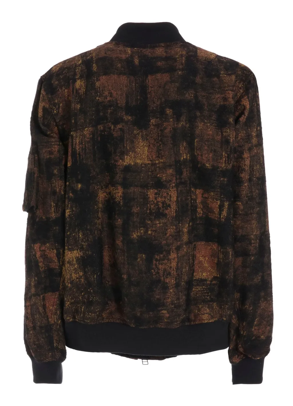 Check Jacquard Bomber Jacket