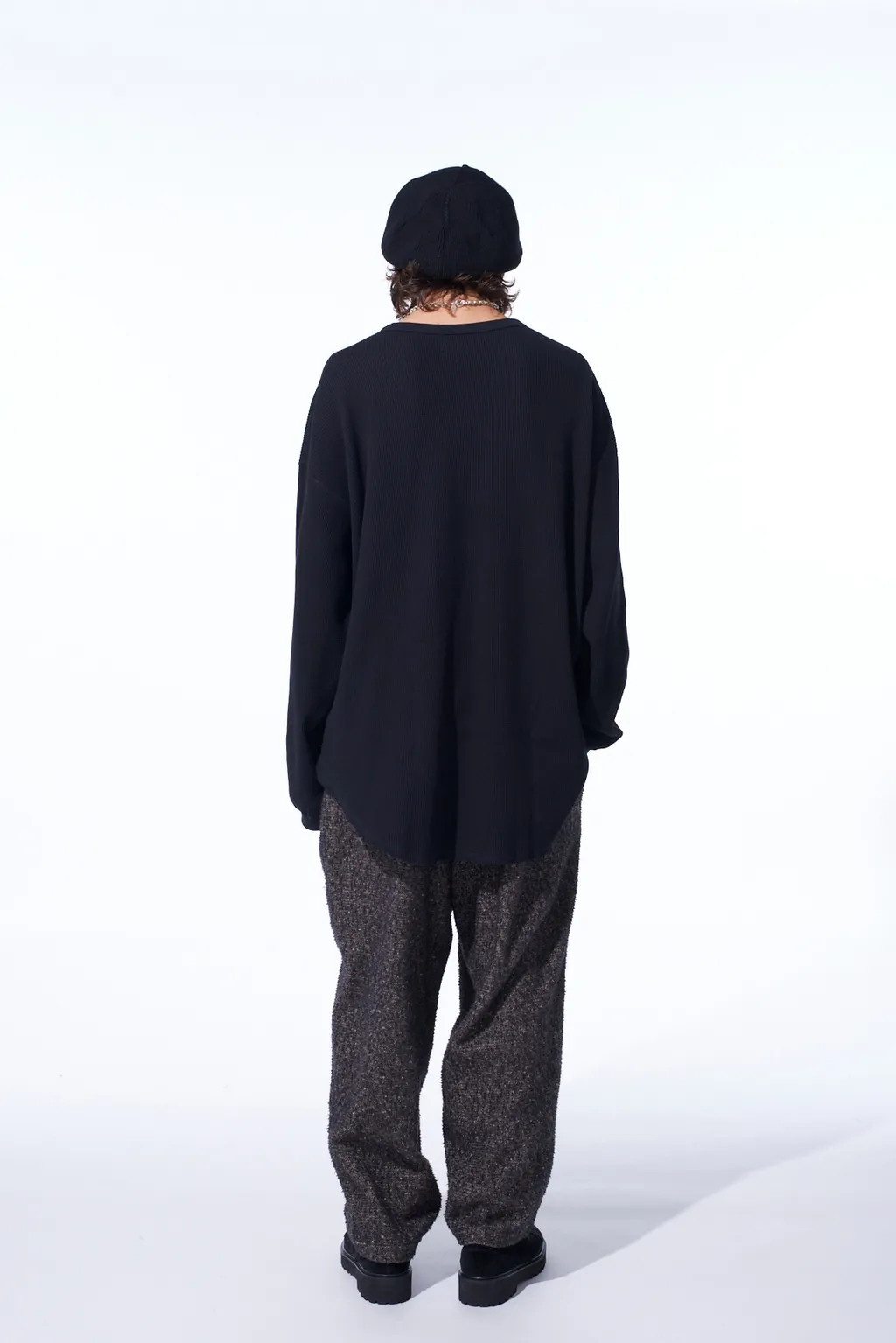 Brushed Twill Needle Punch Tapered Pants