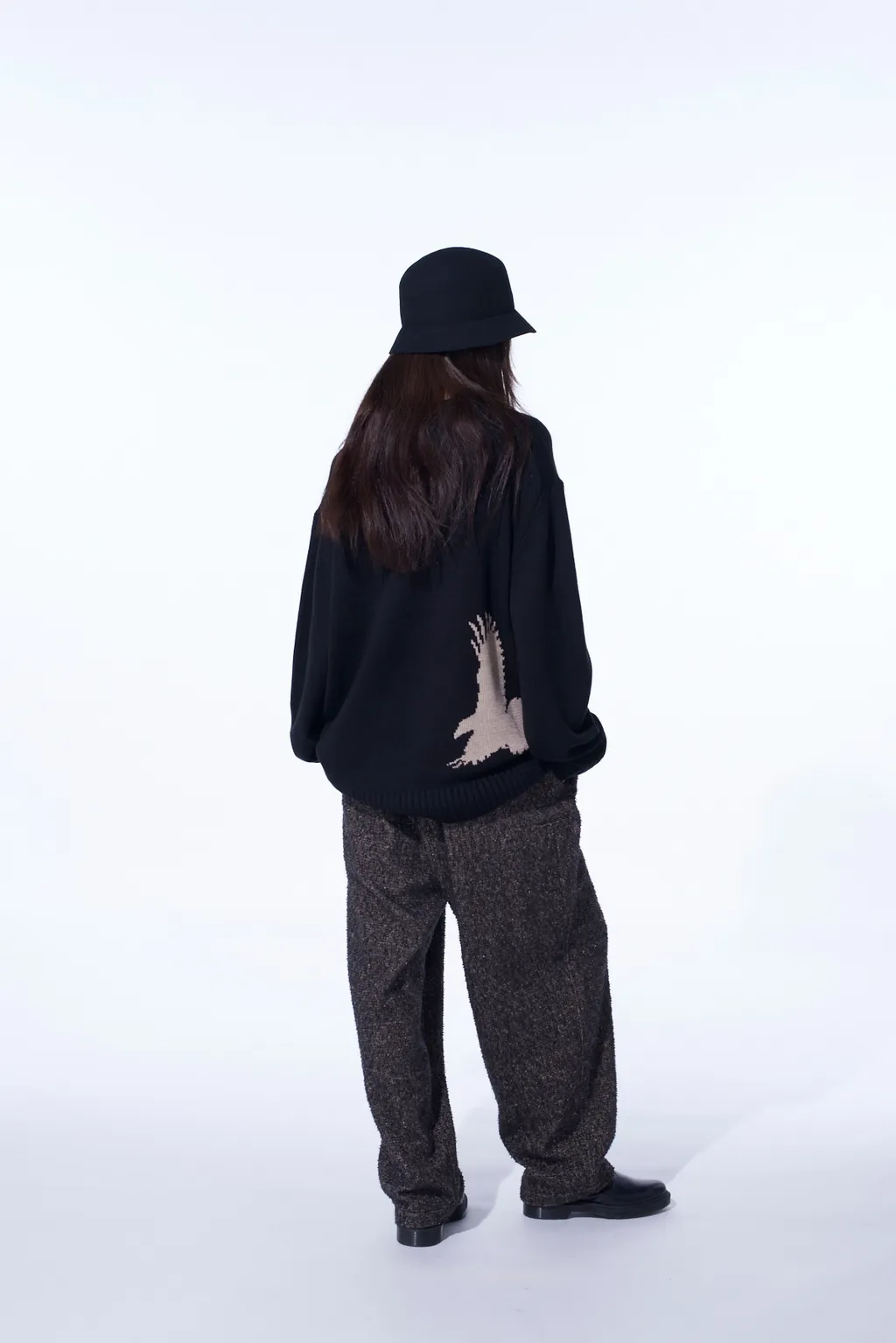 Brushed Twill Needle Punch Tapered Pants