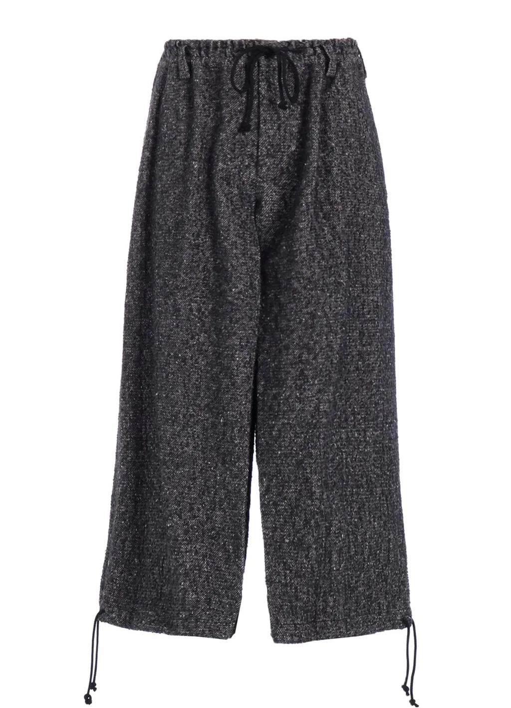 Brushed Twill Needle Punch Elastic Hakama Pants