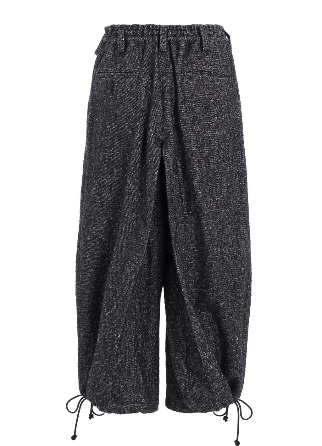 Brushed Twill Needle Punch Elastic Hakama Pants