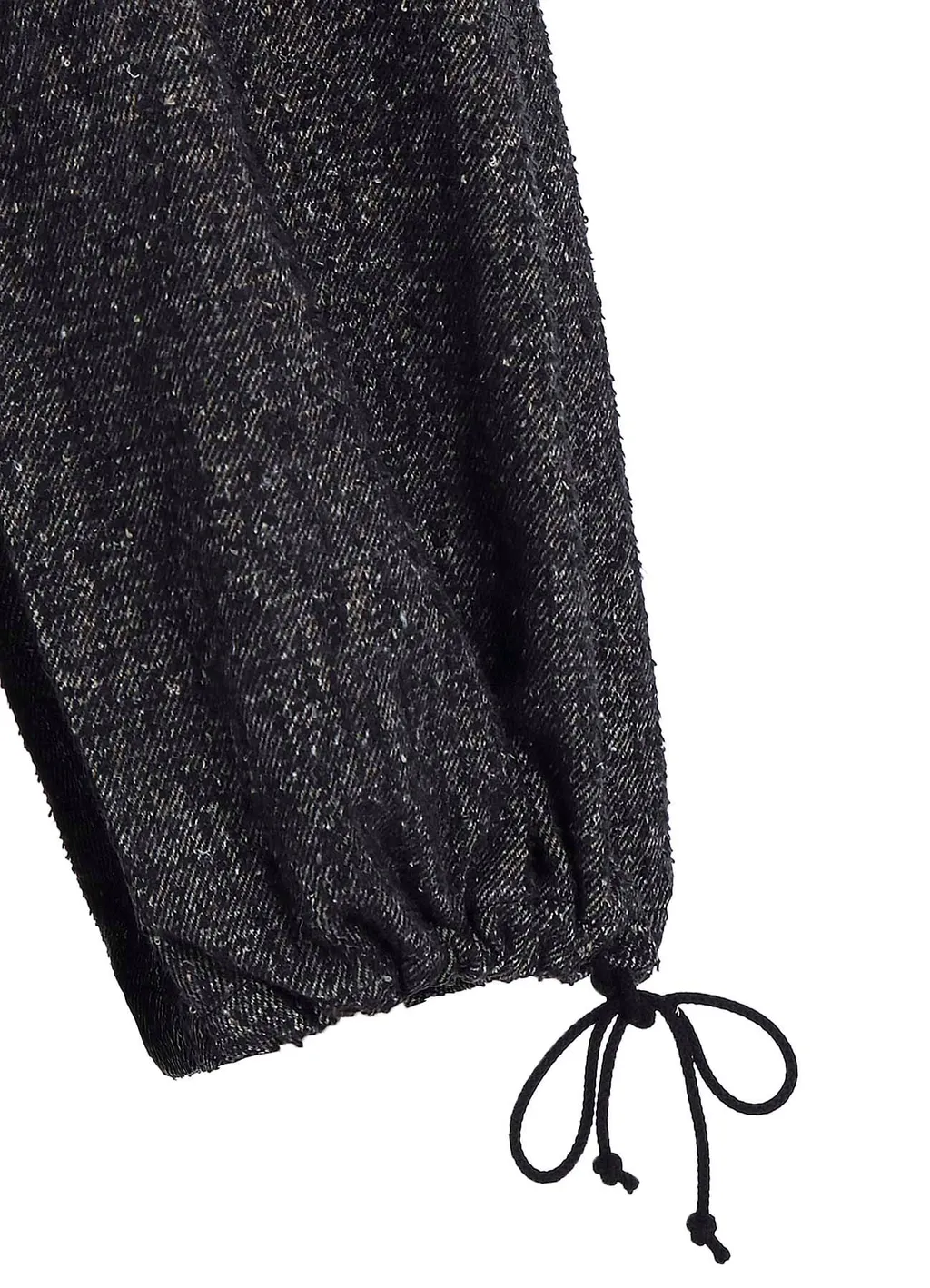 Brushed Twill Needle Punch Elastic Hakama Pants