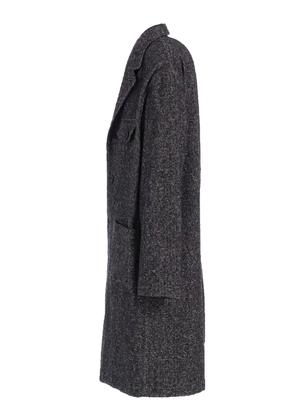 Brushed Twill Needle Punch Shop Coat