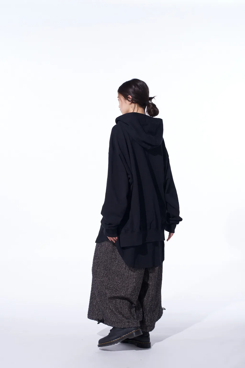French Terry Asymmetrical Zip-Up Hoodie