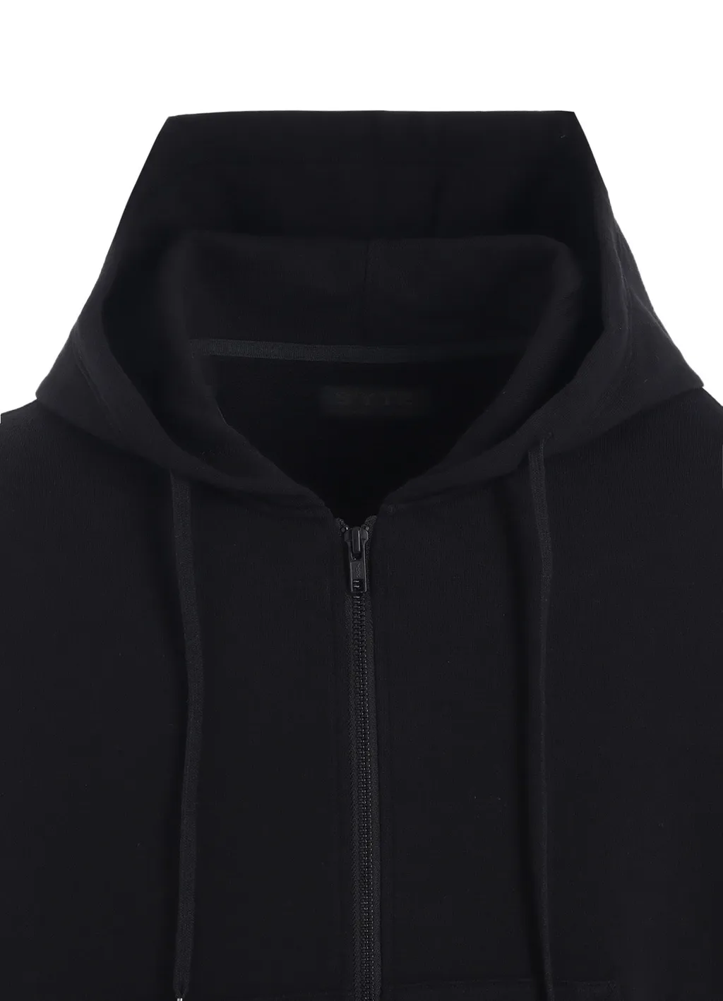 French Terry Asymmetrical Zip-Up Hoodie
