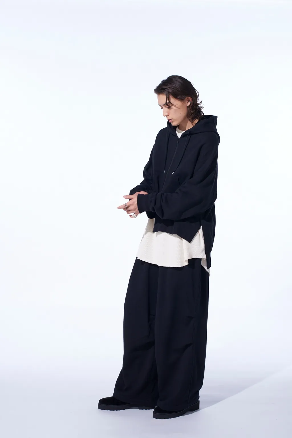 French Terry Tucked Pants