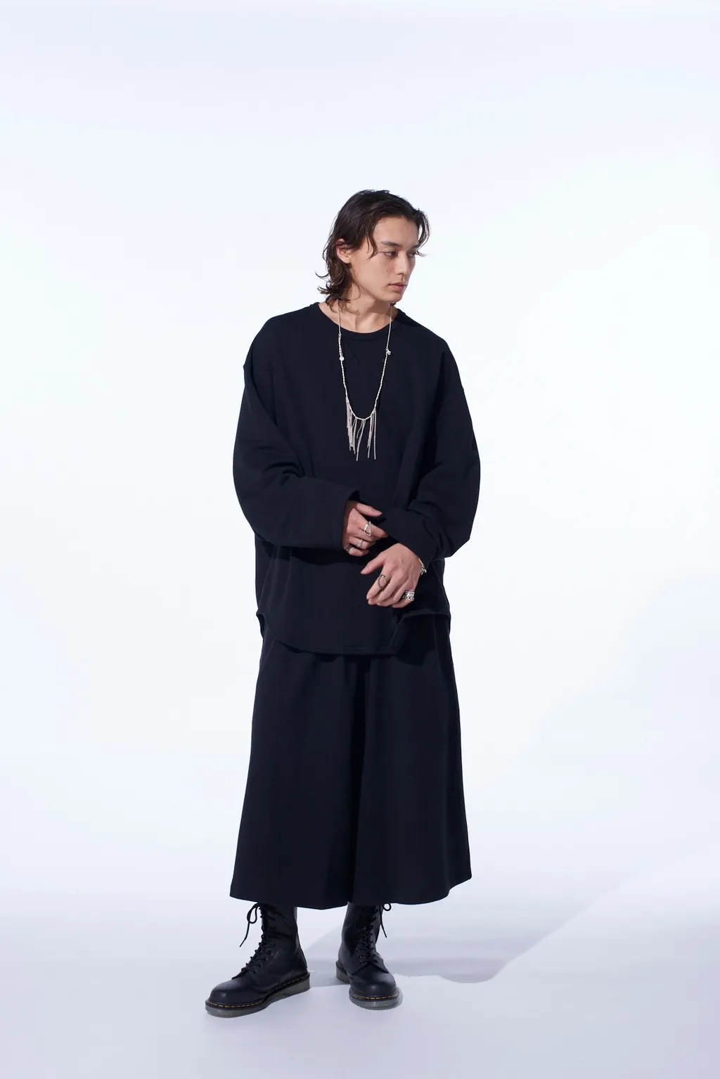 French Terry Culotte Pants