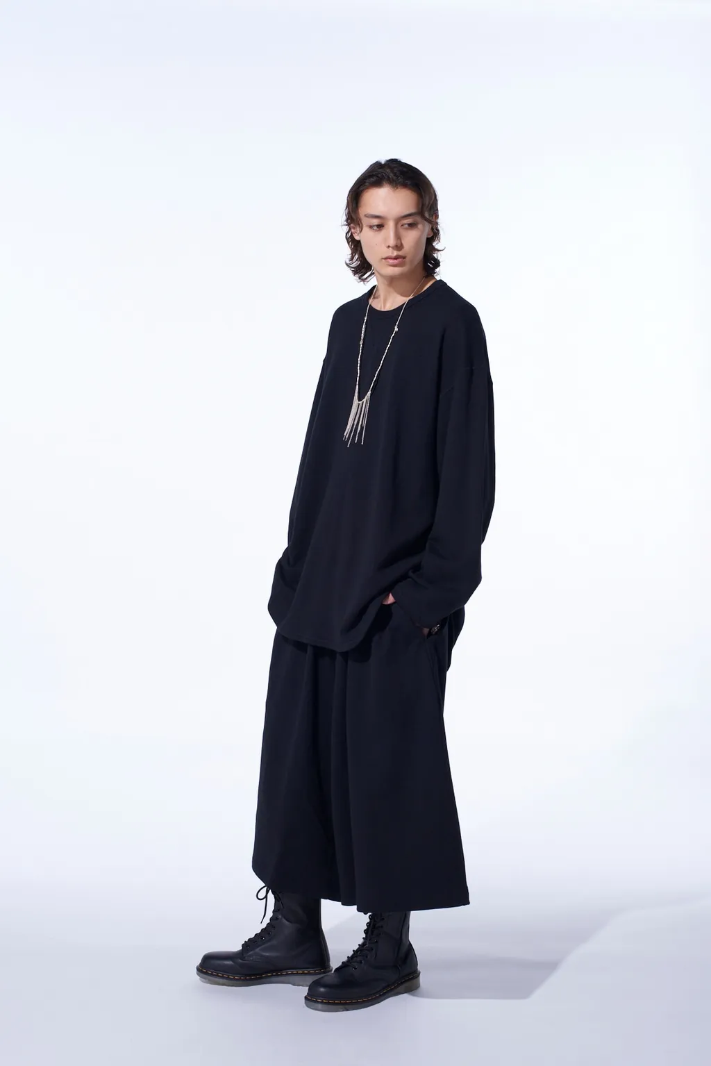 French Terry Culotte Pants