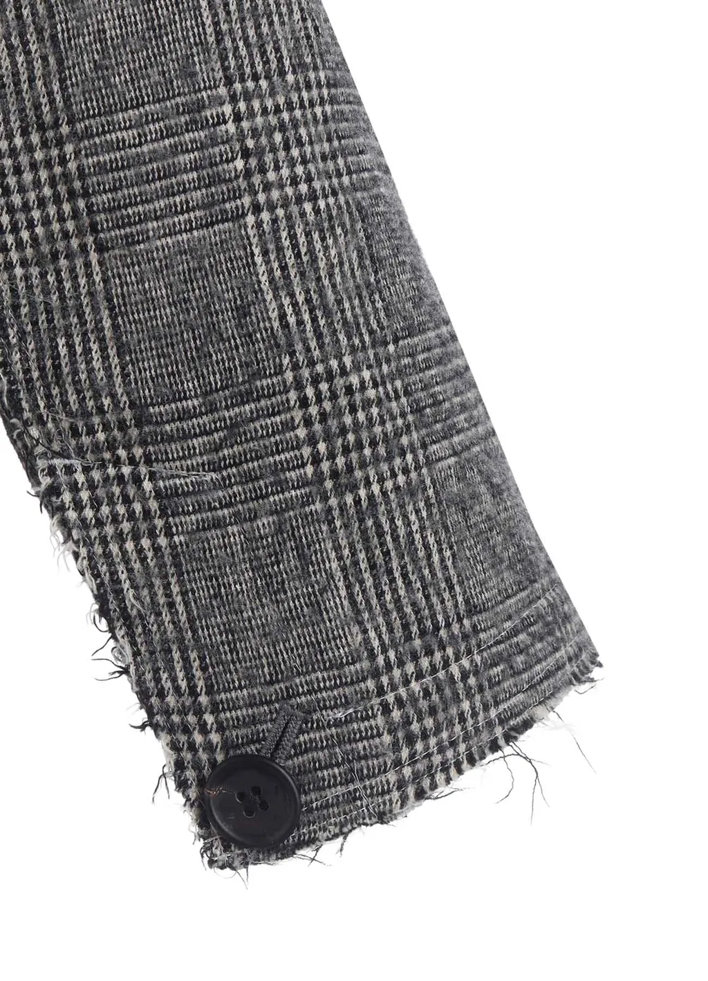 Glen Check Cut-Out Hem Jacket