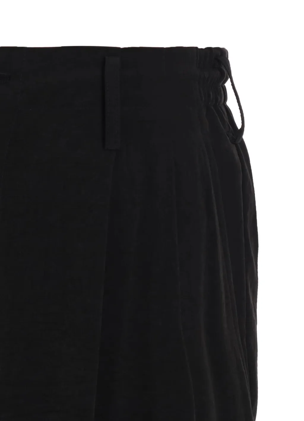 Crepe De Chine Hem Rib 2 Tuck Jogger Pants