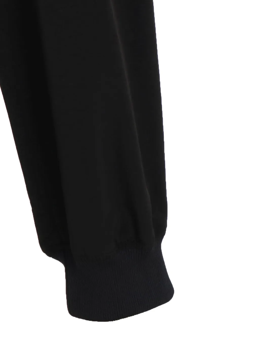 Crepe De Chine Hem Rib 2 Tuck Jogger Pants