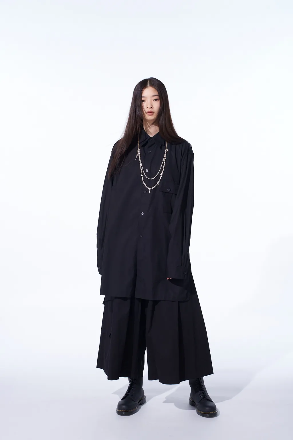 Cotton Broad Oversized Double Collar Shirt