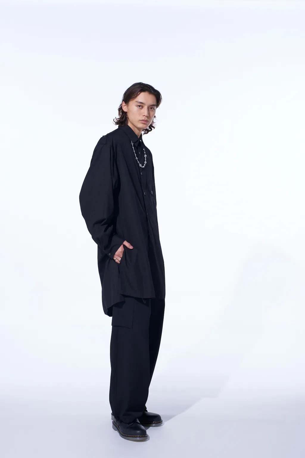 Cotton Broad Oversized Double Collar Shirt