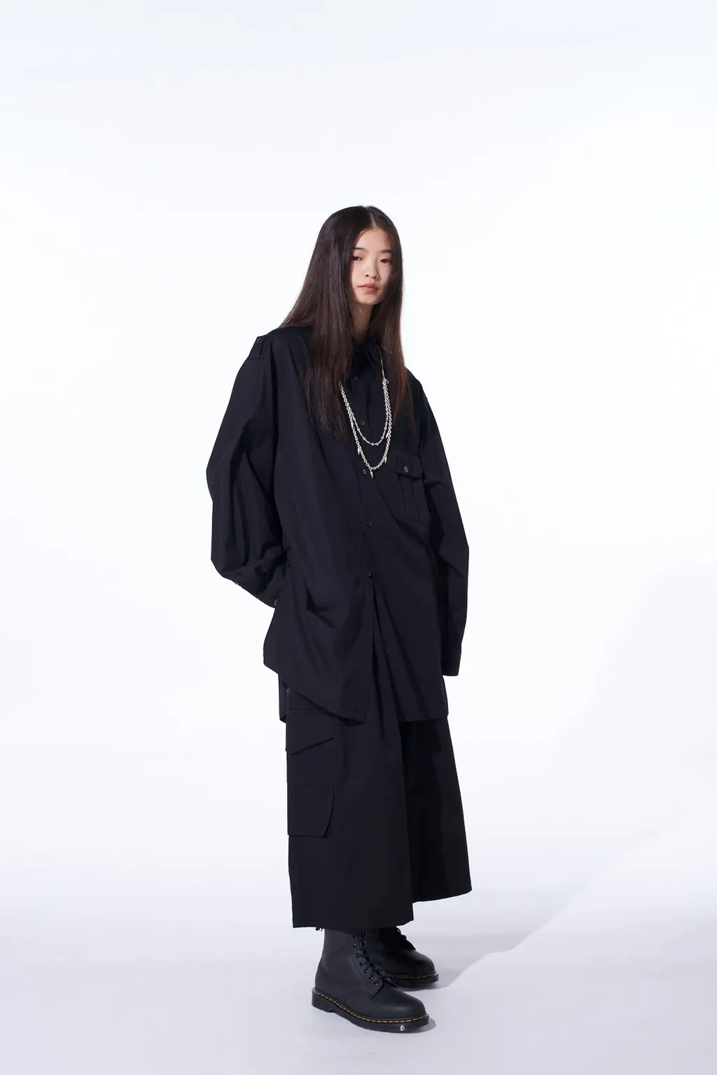 Cotton Broad Oversized Double Collar Shirt