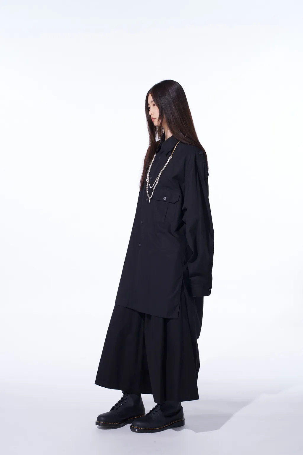 Cotton Broad Oversized Double Collar Shirt