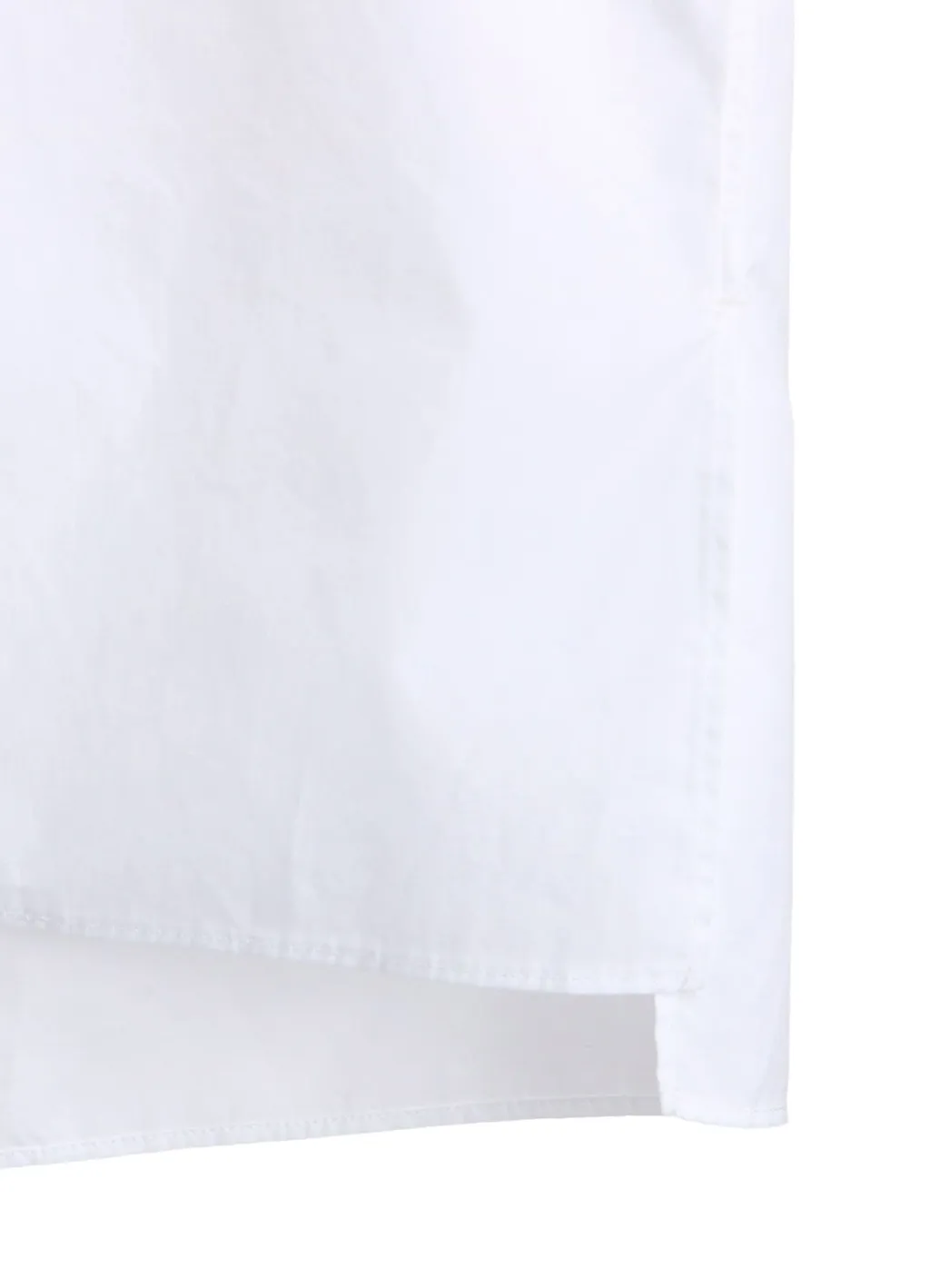 Cotton Broad Asymmetrical Frill Shirt