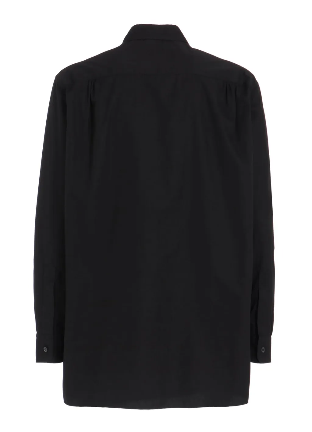Cotton Broad Ribon Stand Collar Shirt