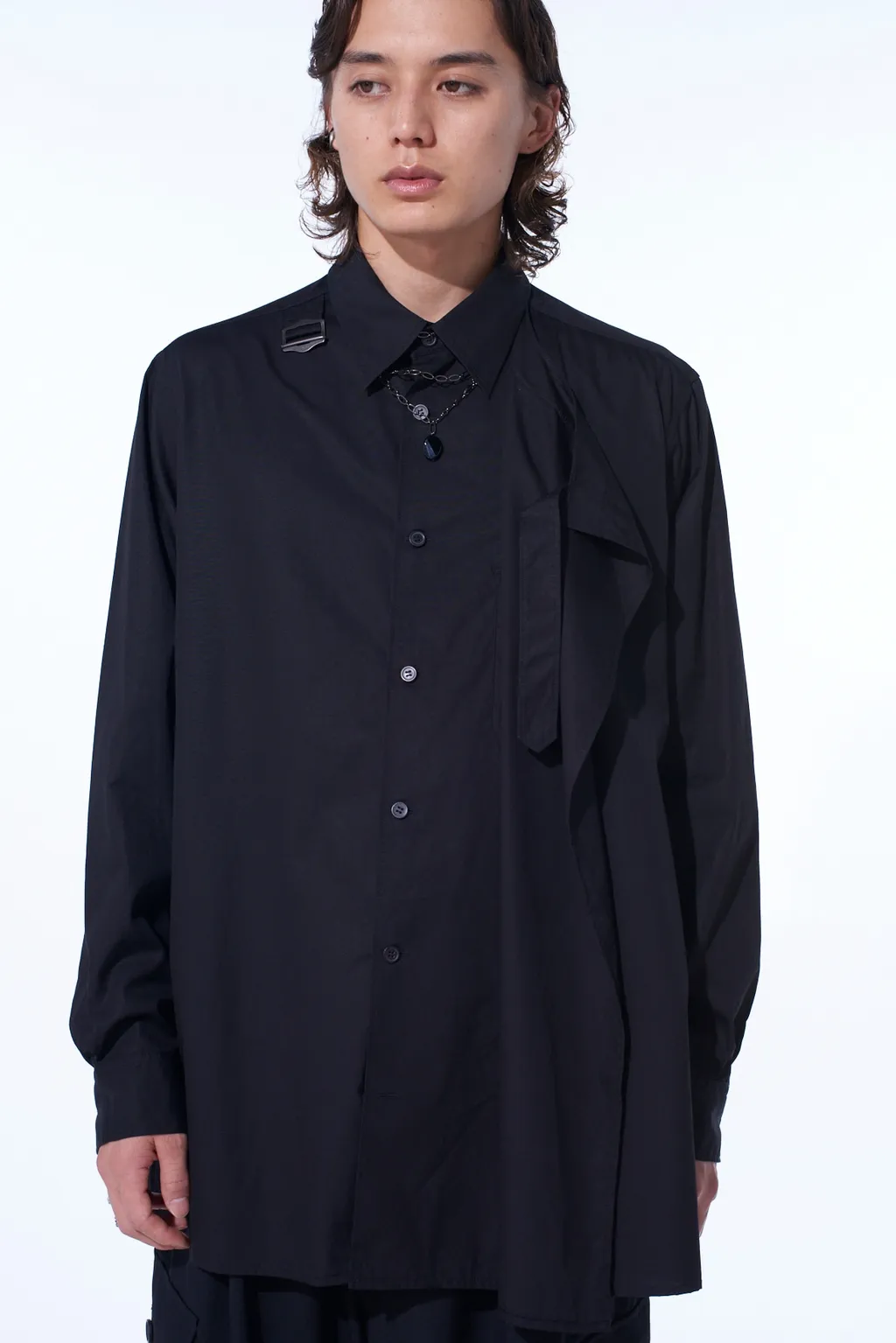 Cotton Broad Front Layer Shirt