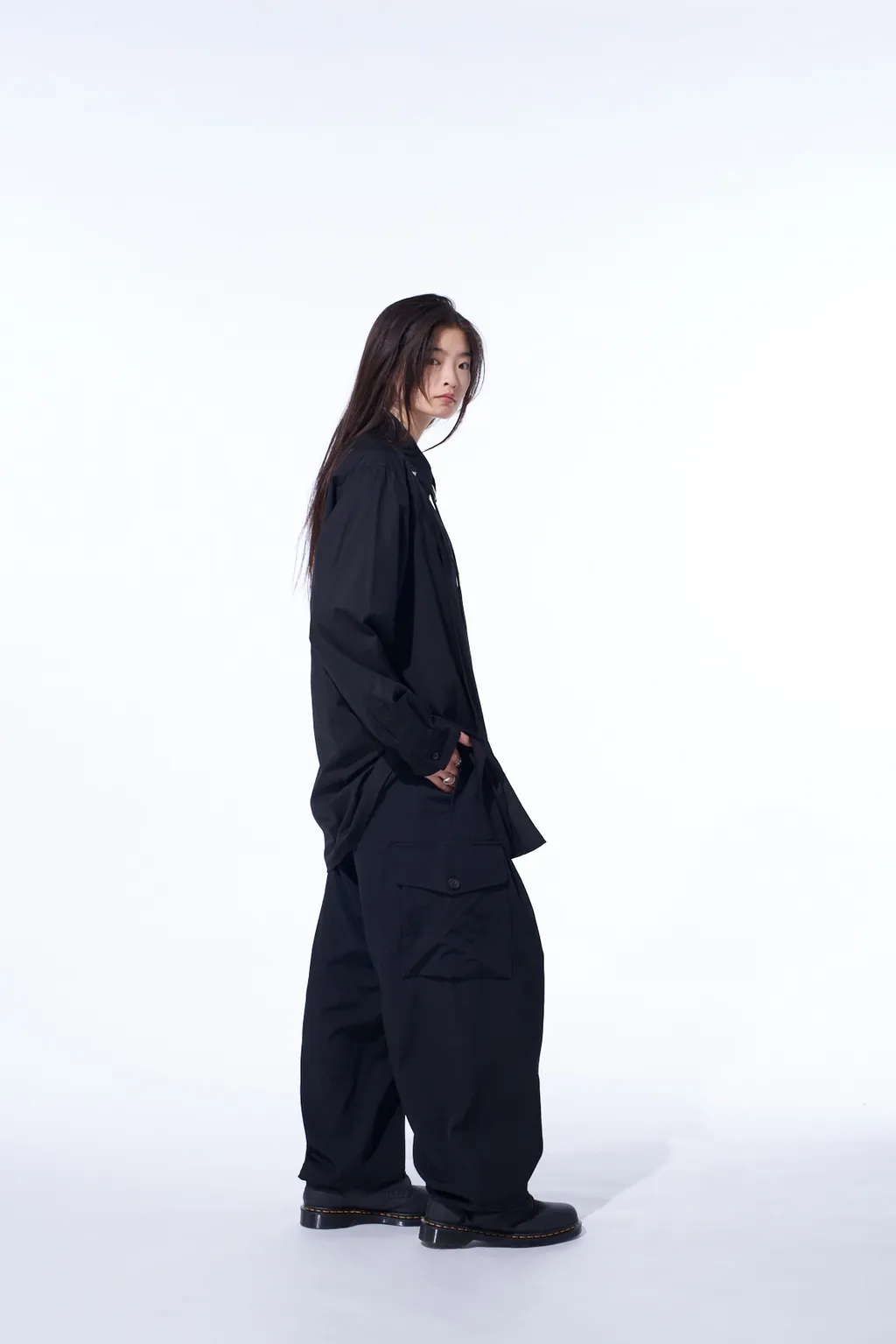 Cotton Broad Front Layer Shirt