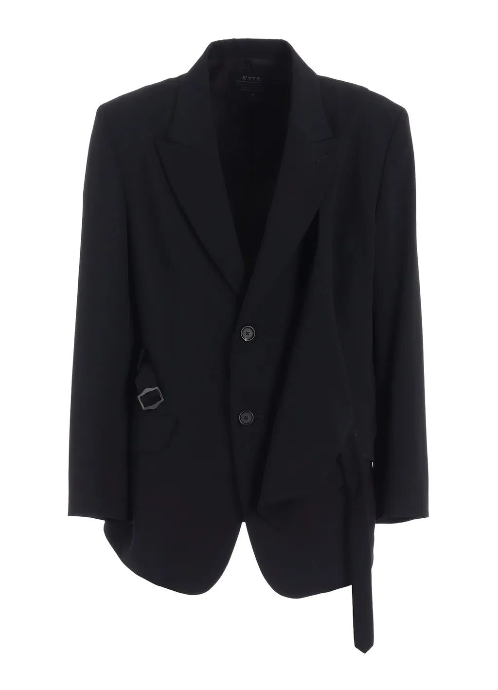 Washer Wool Gabardine Vest Front Jacket