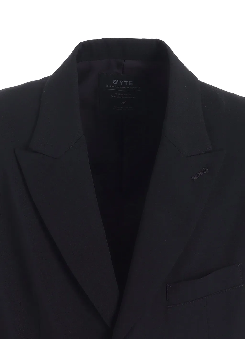 Washer Wool Gabardine Vest Front Jacket