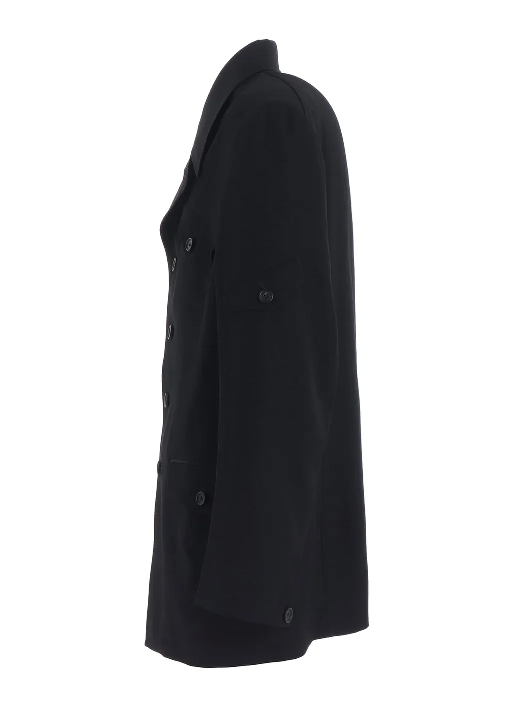 Washer Wool Gabardine Asymmetric Pocket Jacket