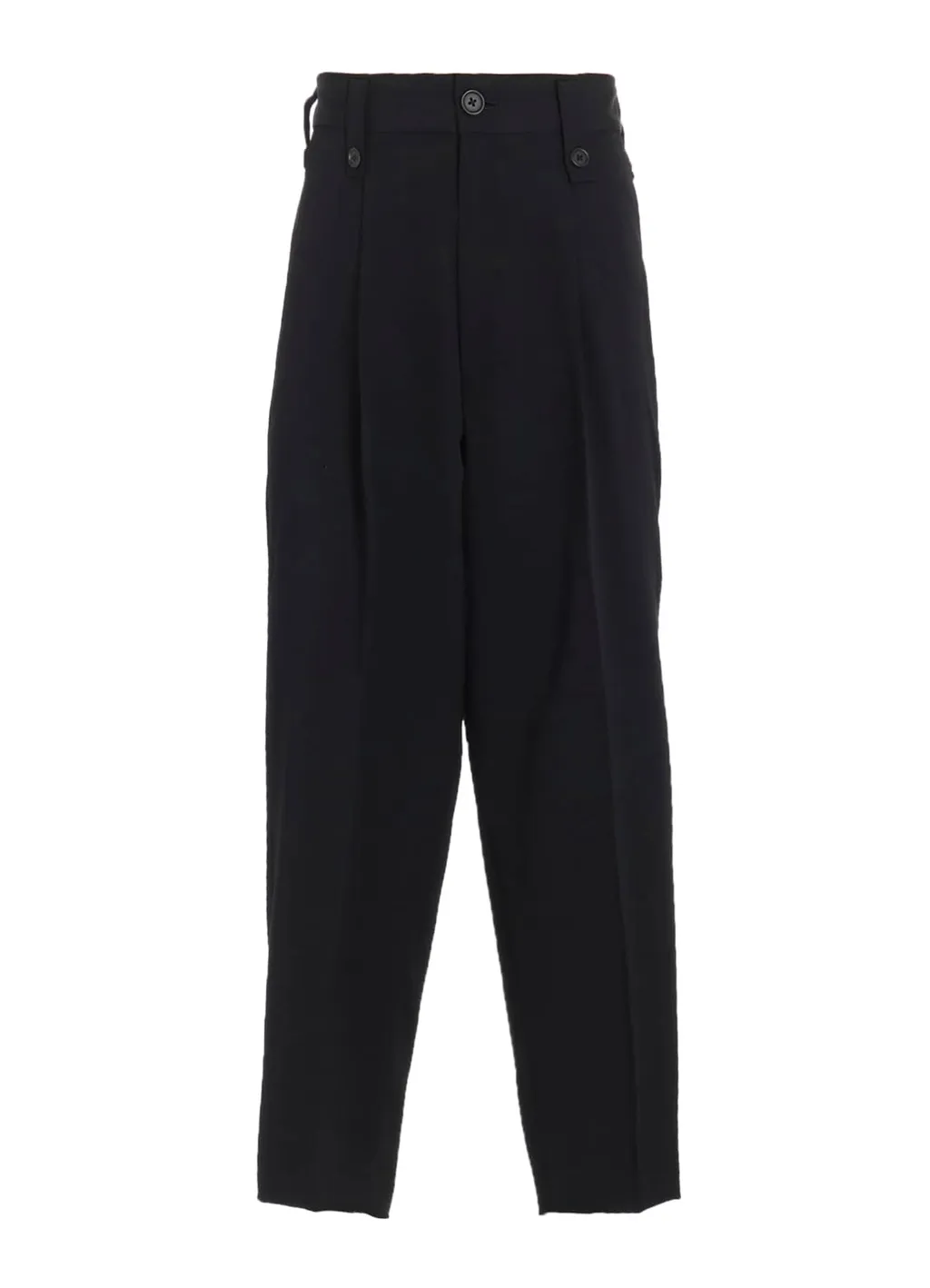 Washer Wool Gabardine Skirted Wrap Pants