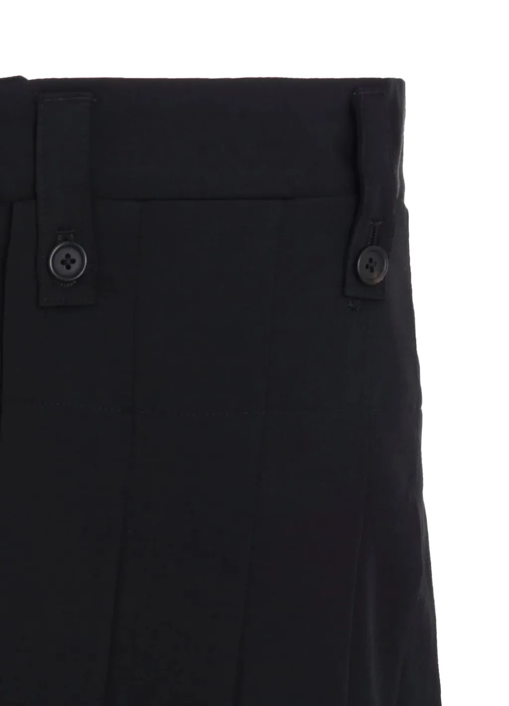 Washer Wool Gabardine Skirted Wrap Pants