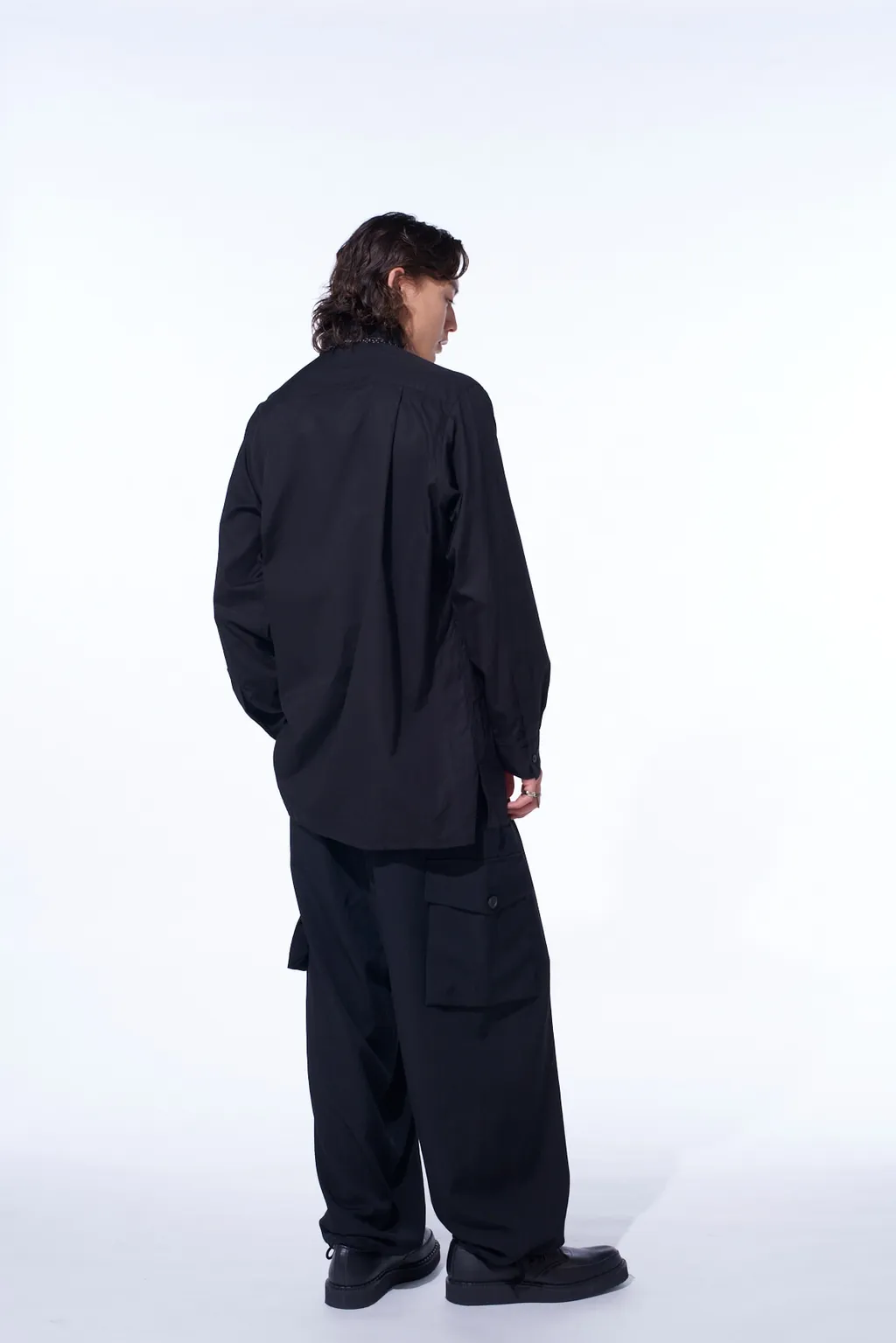 Washer Wool Gabardine 2 Tuck Cargo Pants