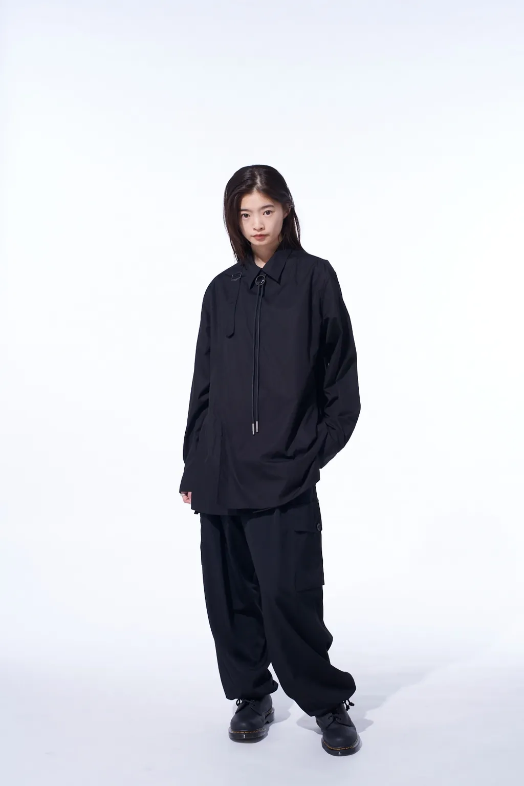 Washer Wool Gabardine 2 Tuck Cargo Pants