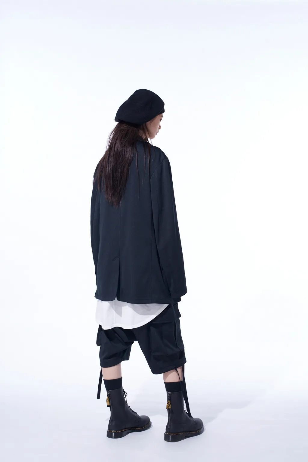 Pe/Smooth Zipper Thread Turtle Neck Jacket