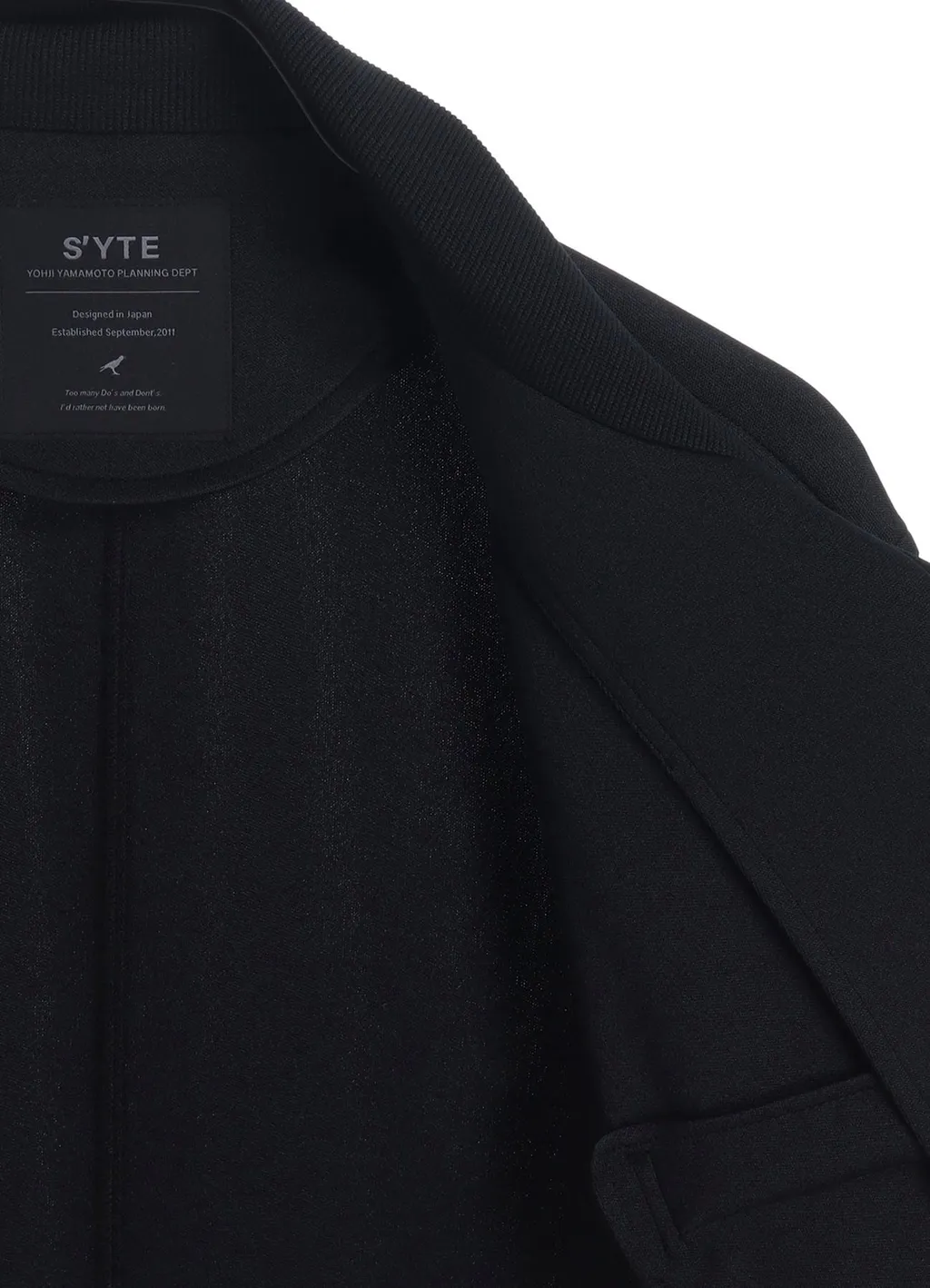 Pe/Smooth Zipper Thread Turtle Neck Jacket