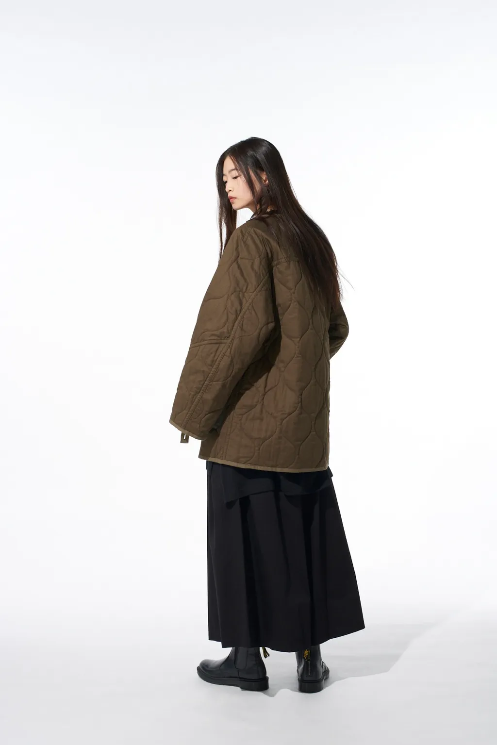 Cotton Twill Cargo Culotte Pants