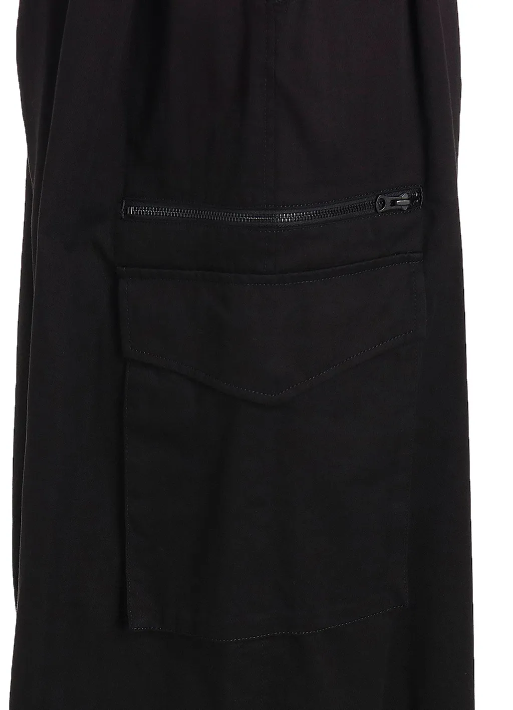 Cotton Twill Cargo Culotte Pants