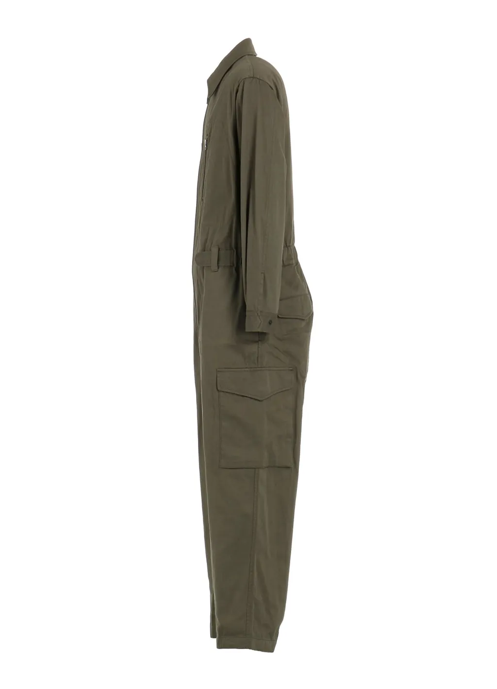 Cotton Twill 6-Pocket Zip-Up Jumpsuit