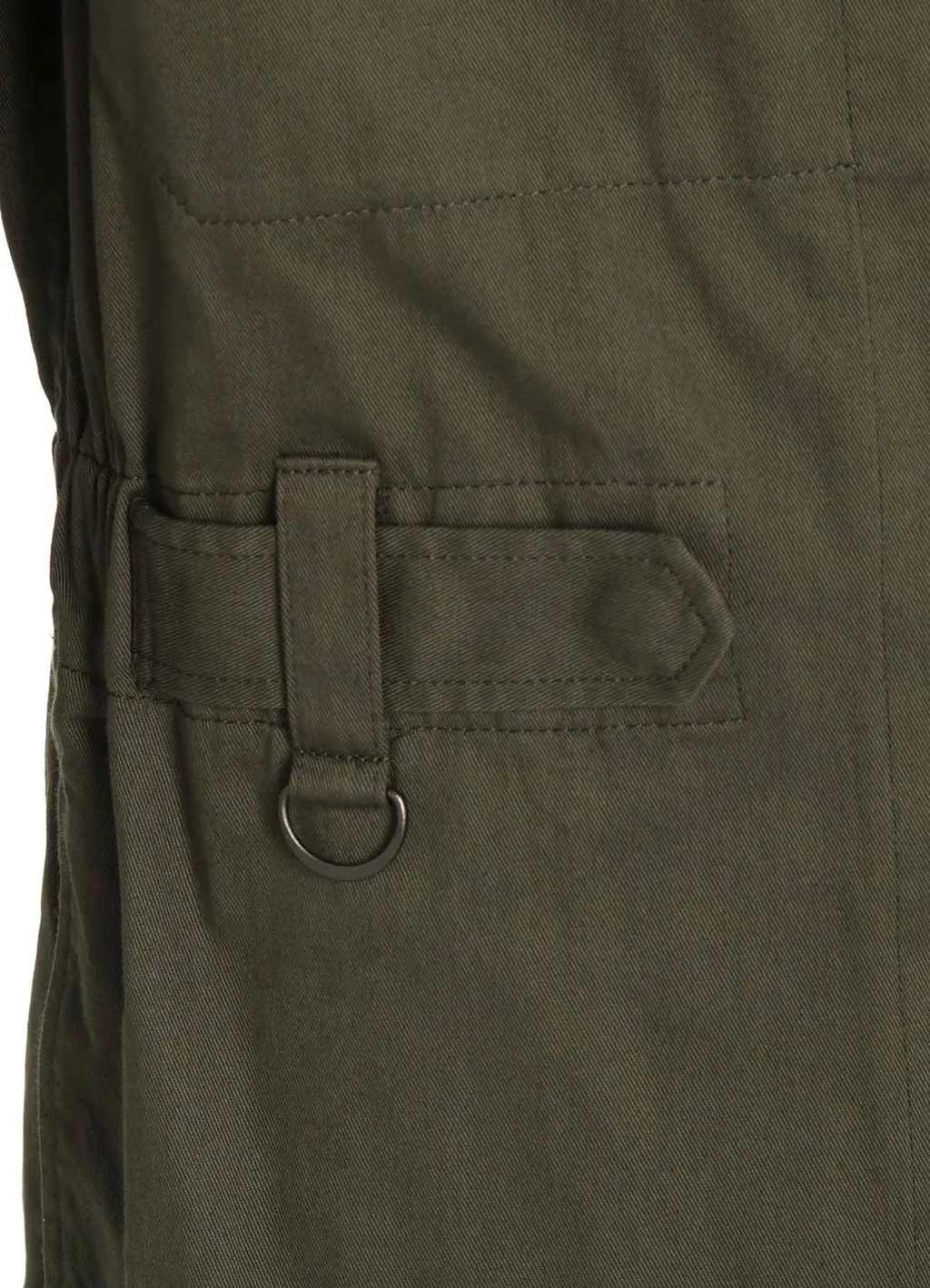 Cotton Twill 6-Pocket Zip-Up Jumpsuit