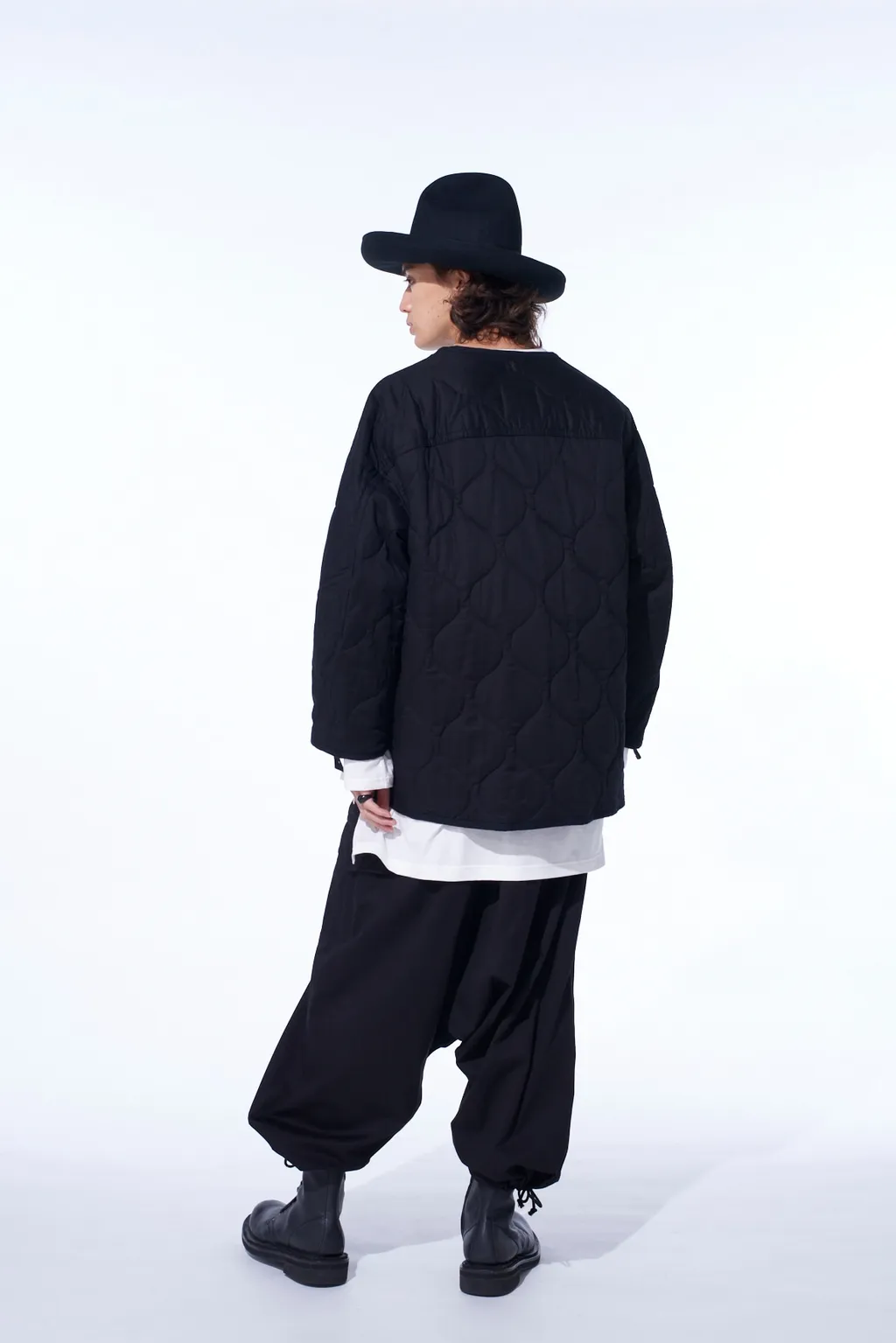 Cotton Twill Wide Sarouel Pants