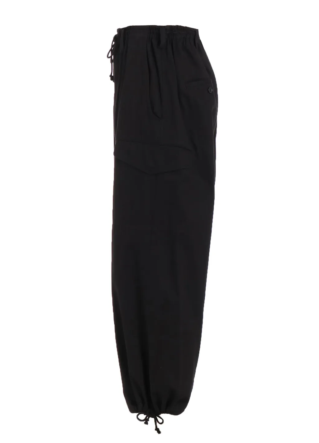 Cotton Twill Wide Sarouel Pants