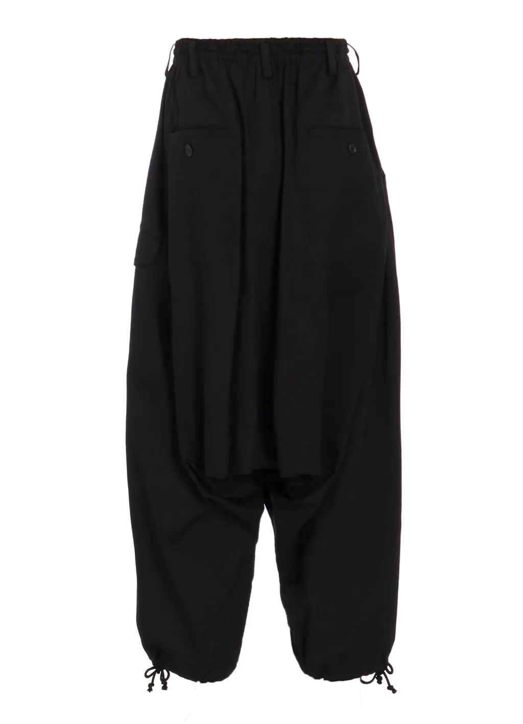 Cotton Twill Wide Sarouel Pants
