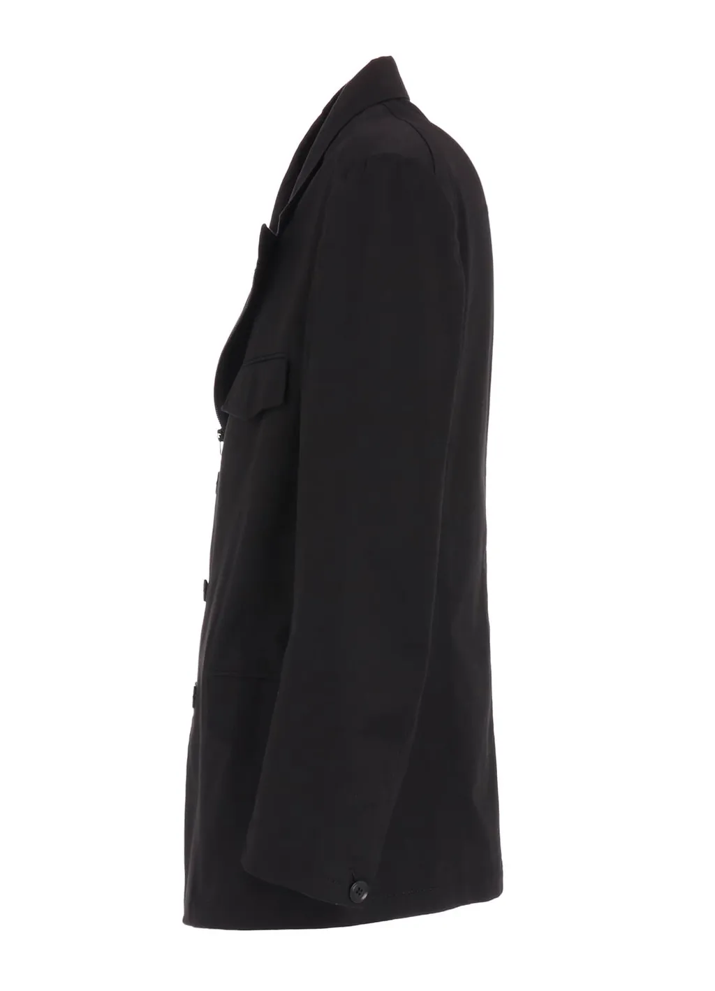 Cotton Twill Peaked Lapel Tailored Jacket