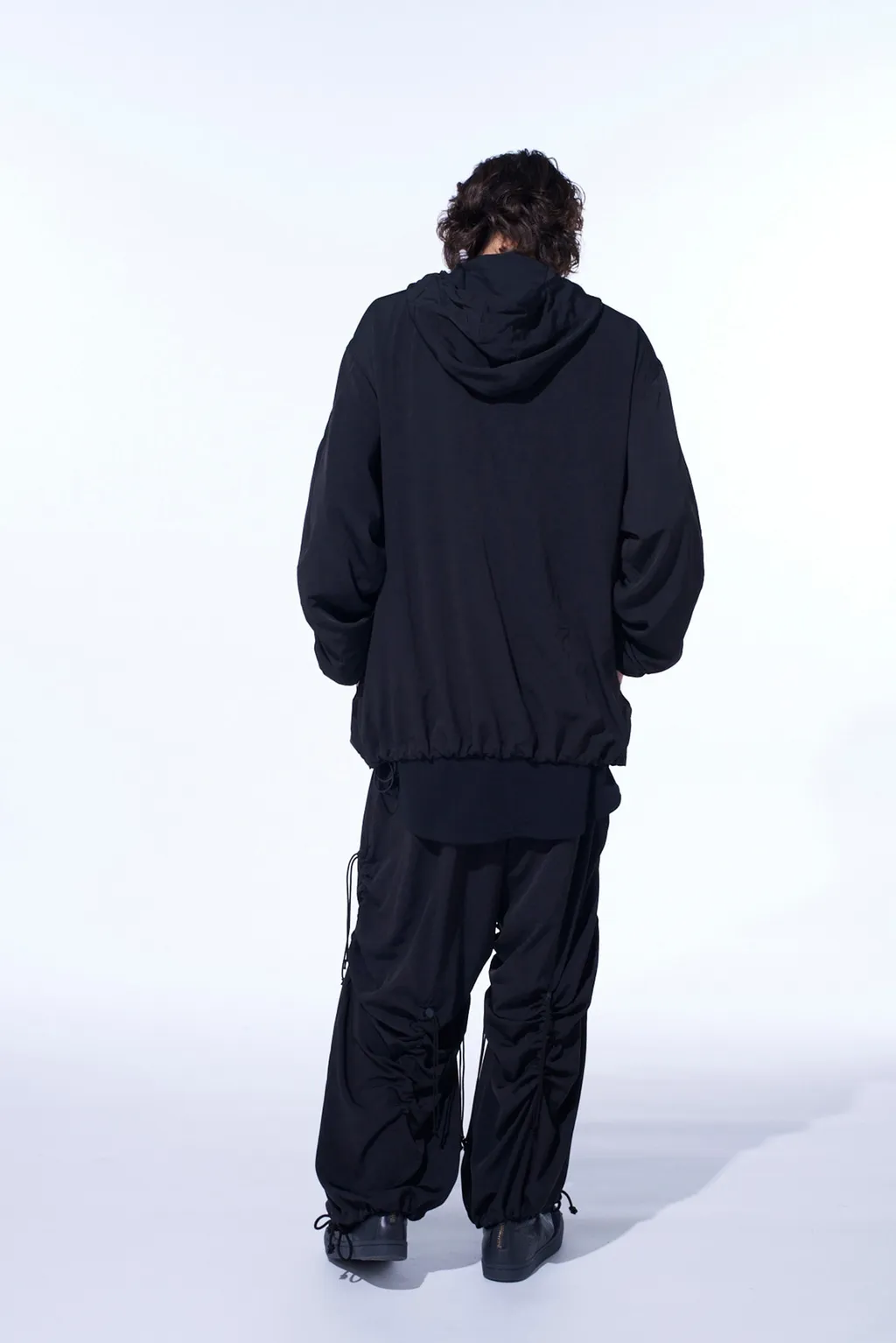 Crepe De Chine Shirring Mountain Parka