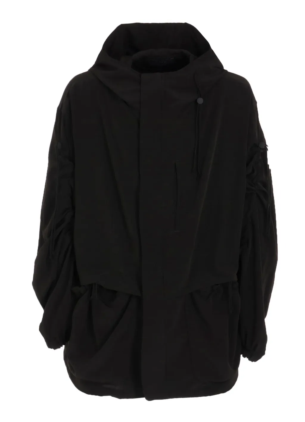 Crepe De Chine Shirring Mountain Parka